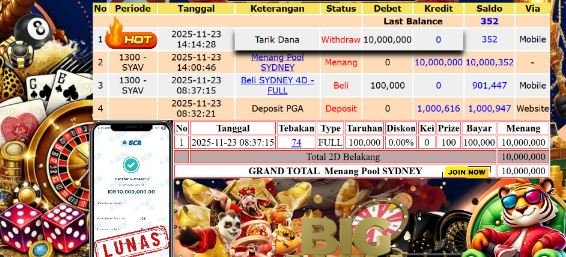 Dolantogel : Bukti Pembayaran JP9